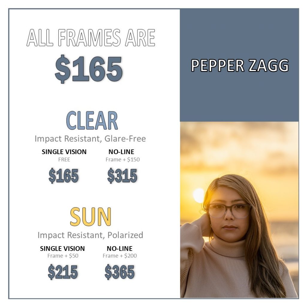 Exclusive Pepper Zagg eyewear collection
